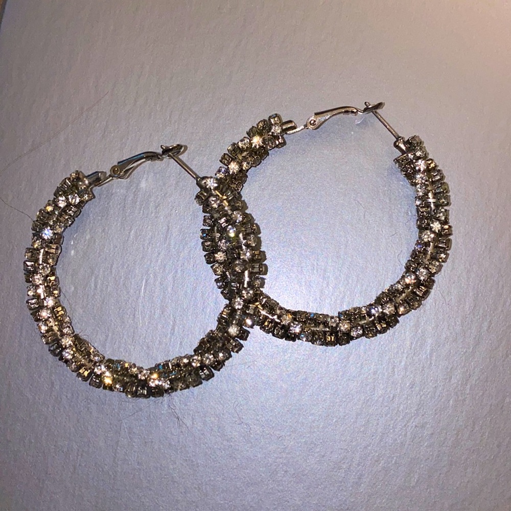 Bebe Silver Hoops bundle